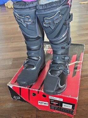 Fox Men’s Black MX Motocross Boots - Fox